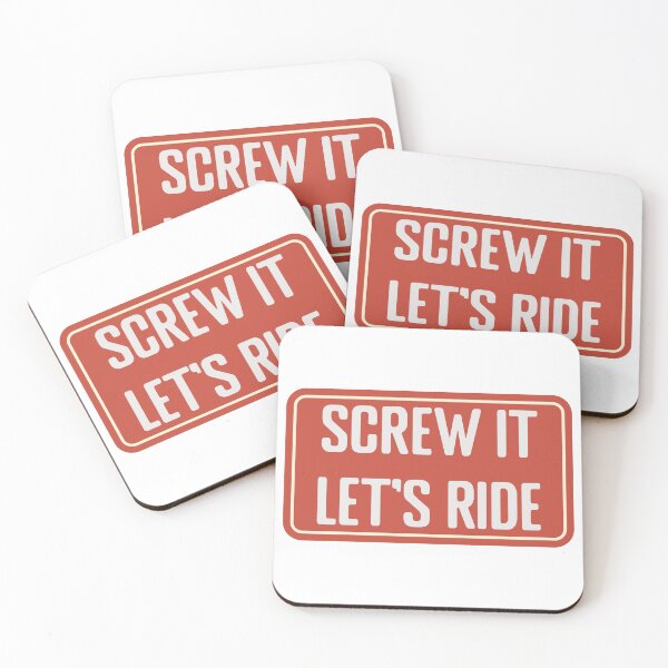 Item preview, Screw it, lets ride cool helmet designed and sold by thesmokeydogs.