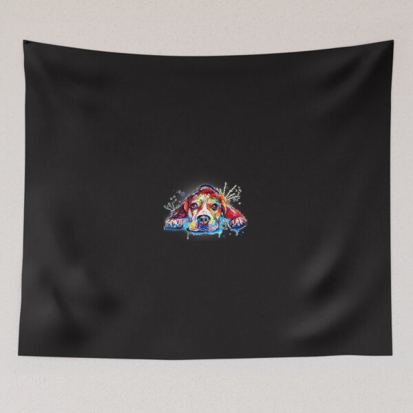 Item preview, Dog, colored, animal, splashed colors, sleeping dog, innocent designed and sold by AlA2 3MER.