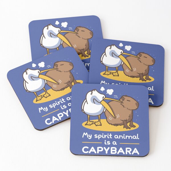 Item preview, My spirit animal is a capybara v2 designed and sold by Domiichan.