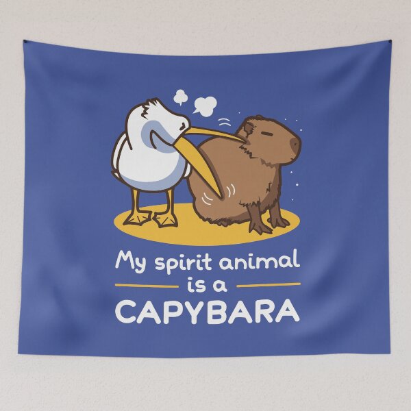 Item preview, My spirit animal is a capybara v2 designed and sold by Domiichan.