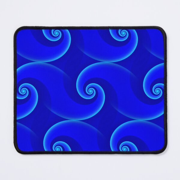 Item preview, pattern and design in royal blue with neon glowing edges designed and sold by mister-john.