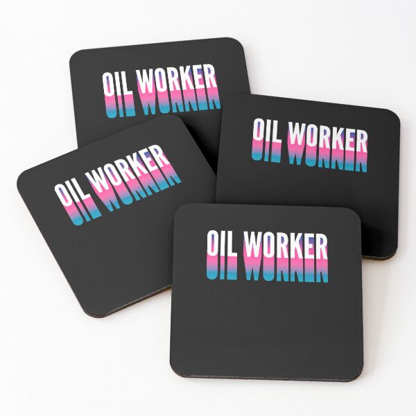 Item preview, Oil worker With Long Gradient Shadow designed and sold by SVPOD.