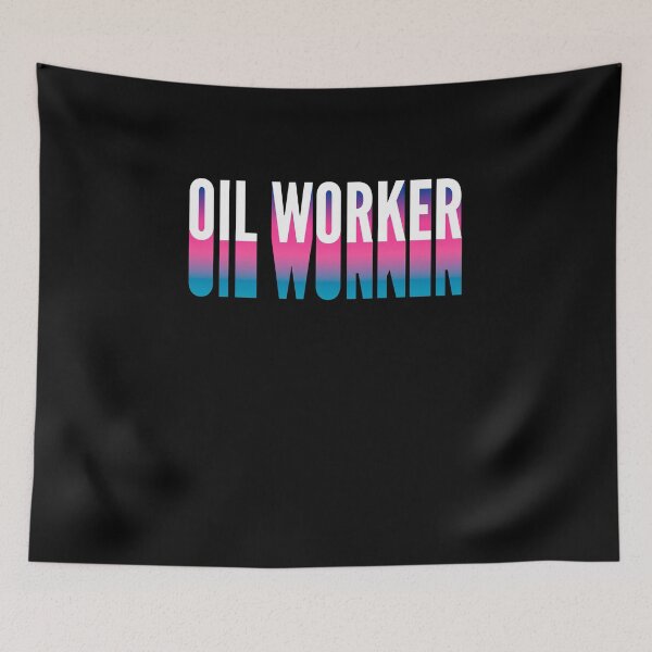 Item preview, Oil worker With Long Gradient Shadow designed and sold by SVPOD.