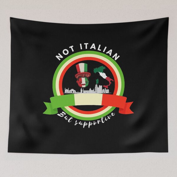 Item preview, Not Italian But Supportive Red White Green designed and sold by kubix81.