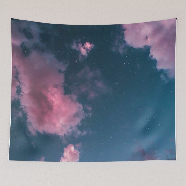 Item preview, pink purple clouds designed and sold by GriseldaAngela Studio.