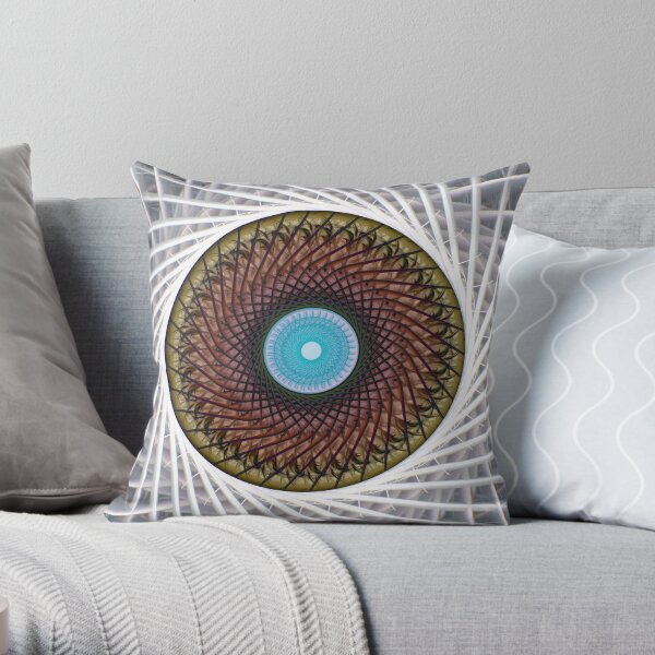 Unblinking Colour2 Throw Pillow