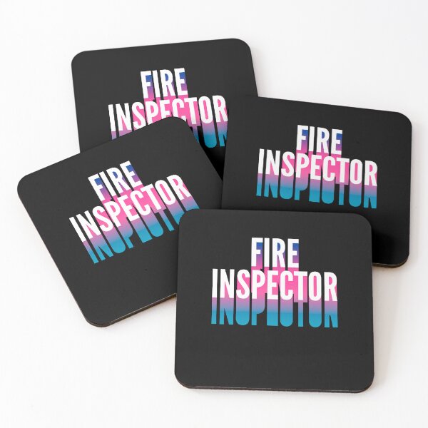 Item preview, Fire inspector With Long Gradient Shadow designed and sold by SVPOD.