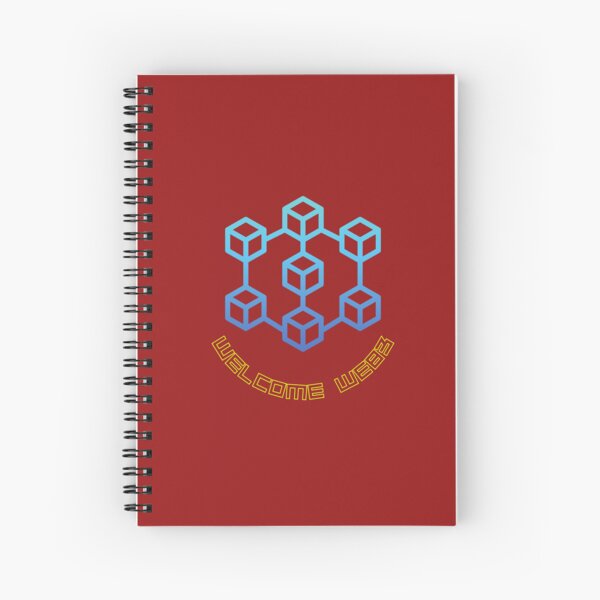 Aperçu de l'œuvre CAHIER SPIRALE BLOCKCAIN WEB3 créée et vendue par KatiKata.