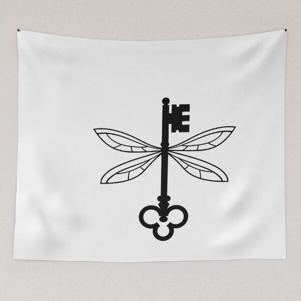 Item preview, Flying Key - Magic Winged Key - Halloween illusion - Dragonfly wings designed and sold by ALLURE-minimal.