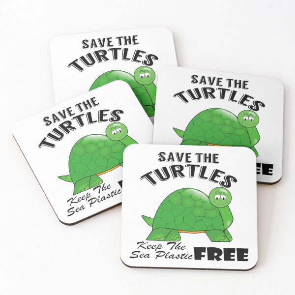 Item preview,  Save the turtles keep the sea plastic free shirts, Save the turtles keep the sea plastic free masks, Save the turtles keep the sea plastic free stickers  designed and sold by Poussyarts.