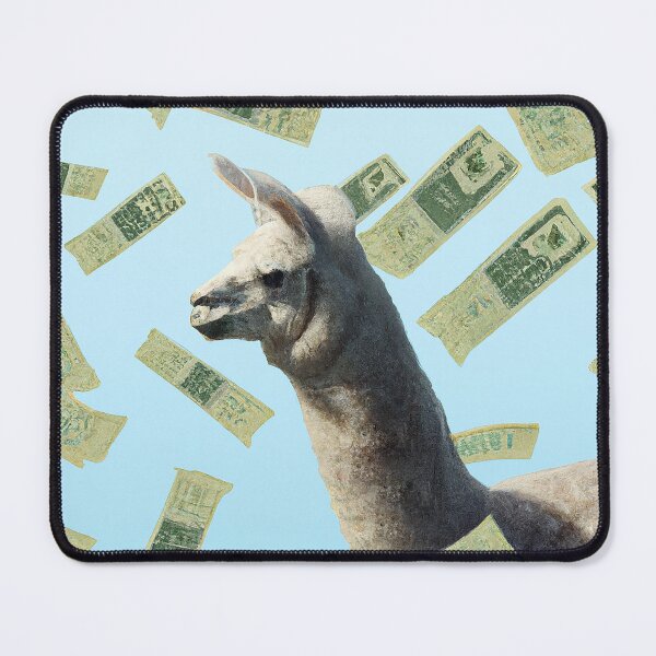 Item preview, Raining Money on Llama designed and sold by studio-210.