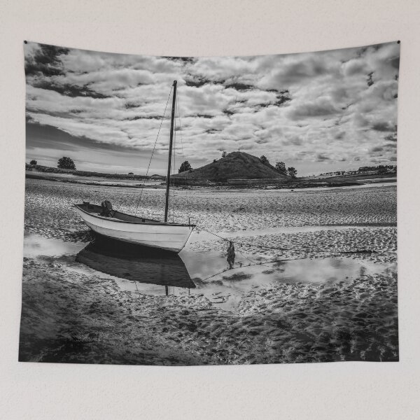 Item preview, Alnmouth Boats At Low Tide designed and sold by axp7884.