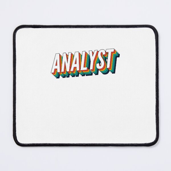 Aperçu de l'œuvre Étiquette rétro vintage pour le meilleur analyste créée et vendue par SVPOD.