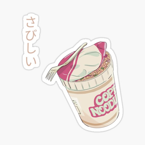 Lonely Cup Noodles Sticker