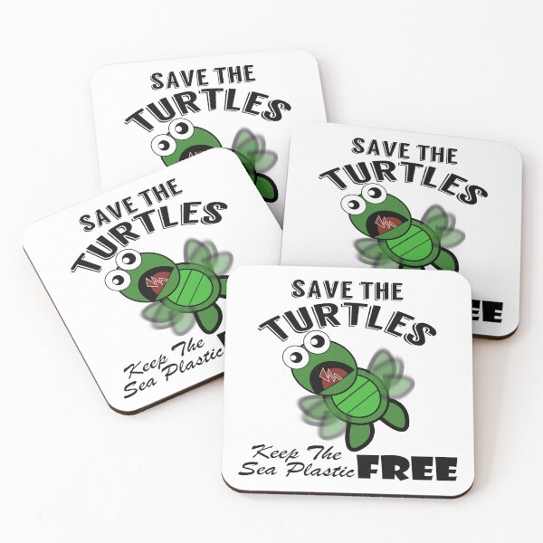 Item preview, Save the turtles keep the sea plastic free shirts, Save the turtles keep the sea plastic free masks, Save the turtles keep the sea plastic free stickers  designed and sold by Poussyarts.