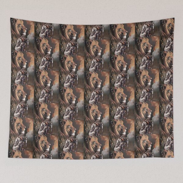 Item preview, Lady Warrior the Lion and Jesus Christ designed and sold by Rowena Jones.