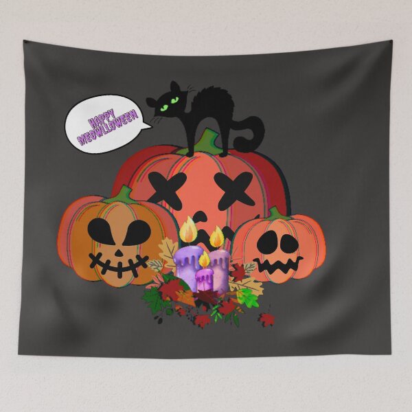 Item preview, Happy Meowlloween!! designed and sold by Vanessa Hogle.
