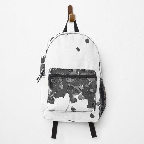 Item preview, Black gray botanical floral flower Sakura or cherry blossom designed and sold by Bird4771.