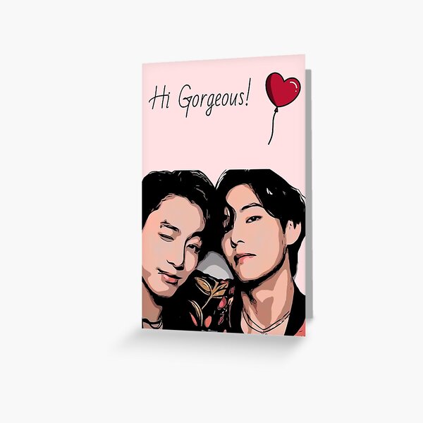 Item preview, Jungkook | Taehyung | Taekook | Bts | Birthday Card | Greeting Card | Kpop Gift  designed and sold by Daebakshop.