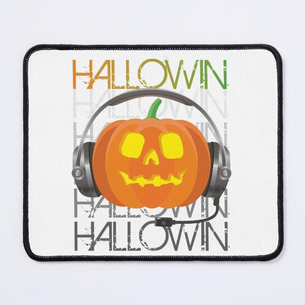 Item preview, Pumpkin with gamer headset, halloween. designed and sold by GCPsycheArt.