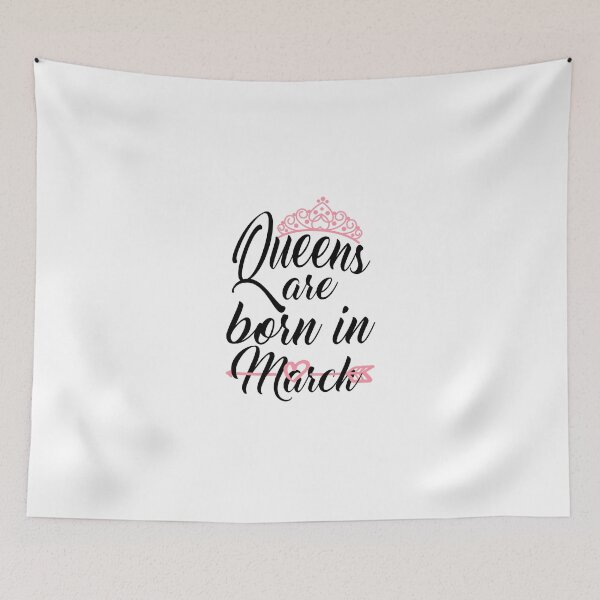 Item preview, Queens Are Born In March designed and sold by Bigilyy.