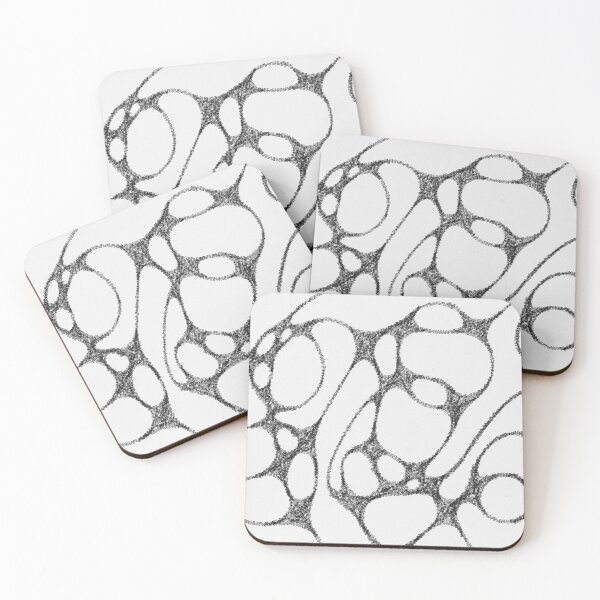 Item preview, Neurographic abstract art black and white  designed and sold by SallyHammond.
