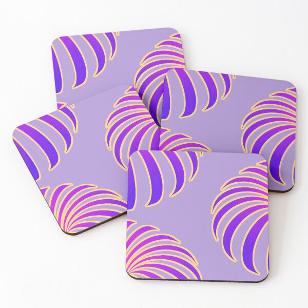 Item preview, Tropical optical illusion flower botanical foliage violet blue purple pink fuchsia rainbow plant banana designed and sold by IMNIUM.