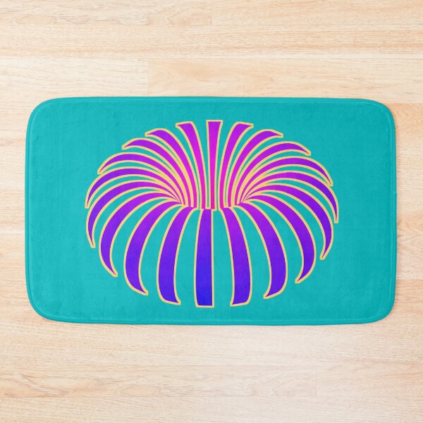 Item preview, Tropical optical illusion flower botanical foliage violet blue purple pink fuchsia rainbow plant banana designed and sold by IMNIUM.