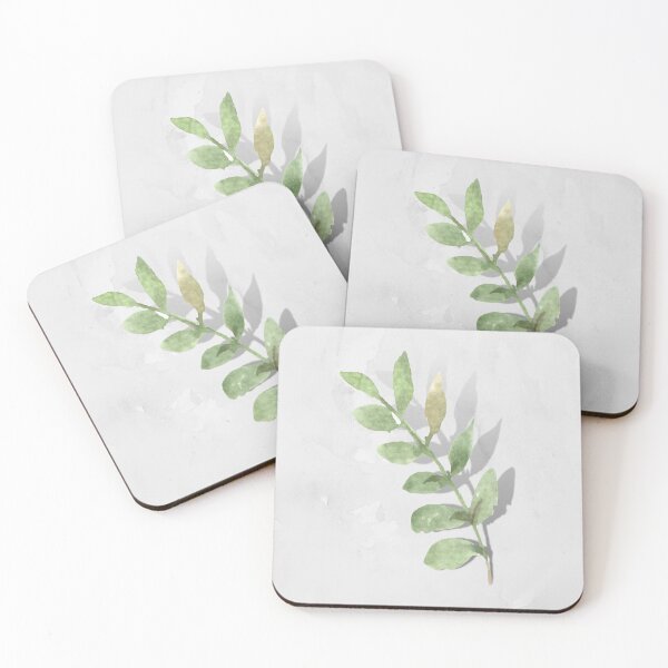 Item preview, Watercolor Leave Branch designed and sold by Beneficial Art.