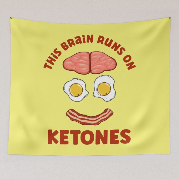 Item preview, Funny Keto Design This Brain Runs On Ketones Men and Women's designed and sold by OliviaGbyKyro.