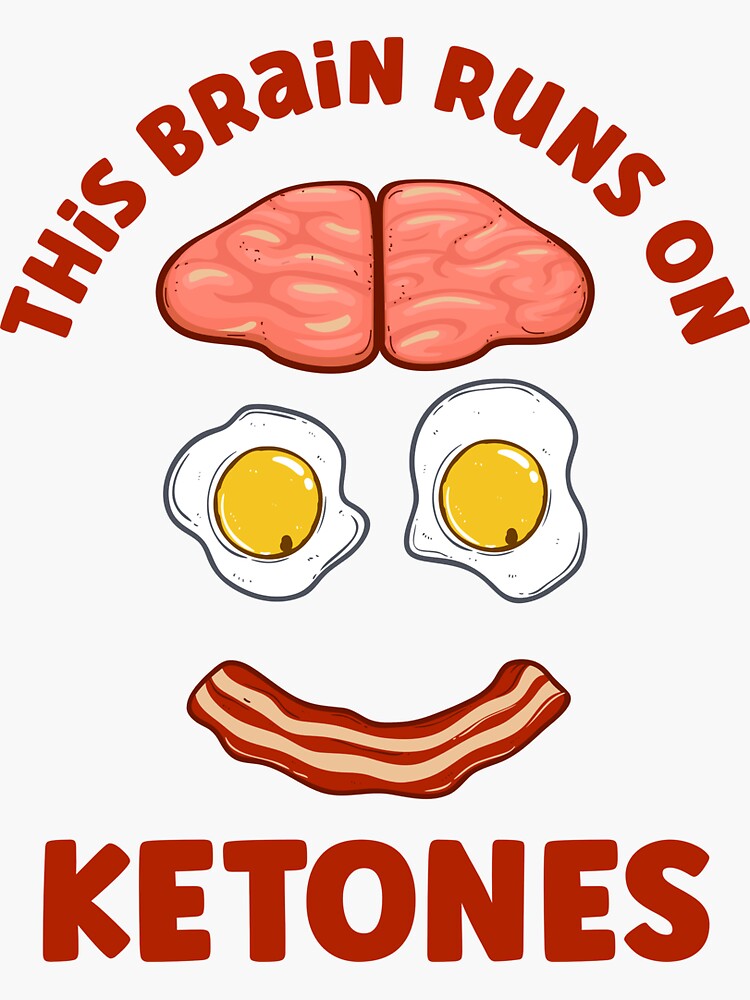 Funny Keto Design This Brain Runs On Ketones Men and Women's