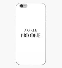 A girl is no one. iPhone Case