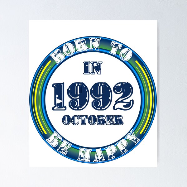 Item preview, Born to be happy (October 1992) designed and sold by GregDesign.