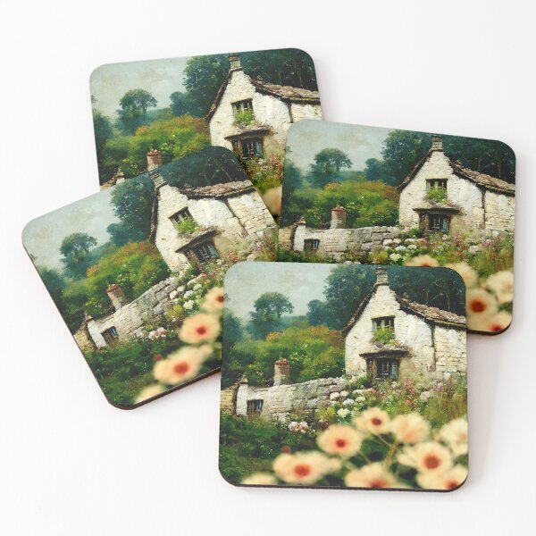 Item preview, Dreamscape - White Stone Cottage designed and sold by Leviathan  Print.