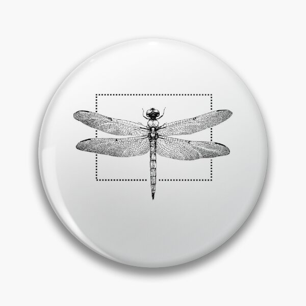 Item preview, Magic dragonfly - simple graphic - minimal art designed and sold by ALLURE-minimal.