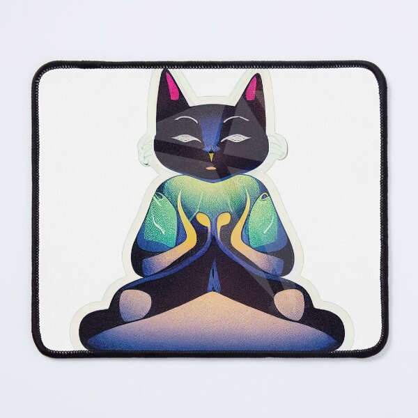 Item preview, Yoga cat designed and sold by AsariZora.