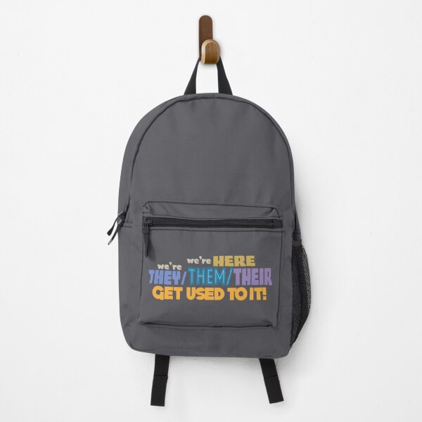 Item preview, We're Here, We're They/Them/Their designed and sold by idrawhumans.