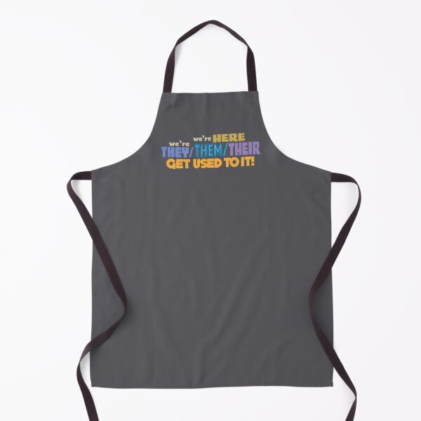 Item preview, We're Here, We're They/Them/Their designed and sold by idrawhumans.