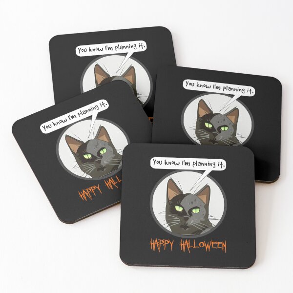Item preview, You Know I'm Planning It Cat designed and sold by HalloweenThings.