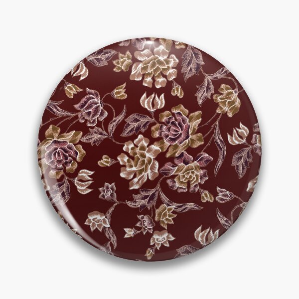 Item preview, claret red background with floral pattern  designed and sold by AtlasDizayn.