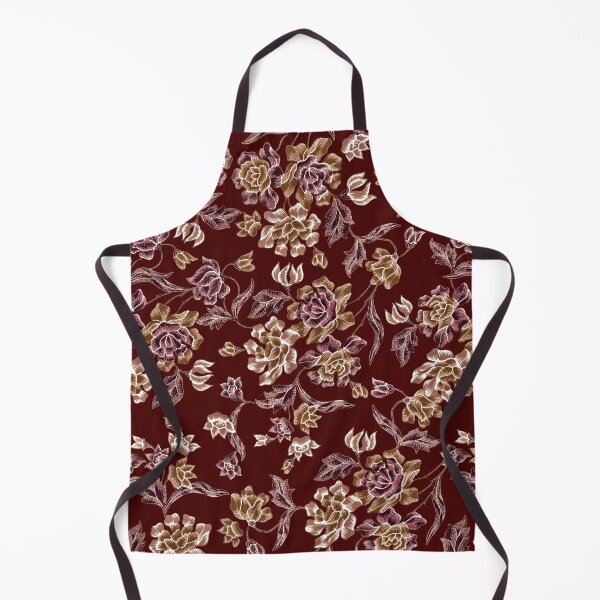 Item preview, claret red background with floral pattern  designed and sold by AtlasDizayn.