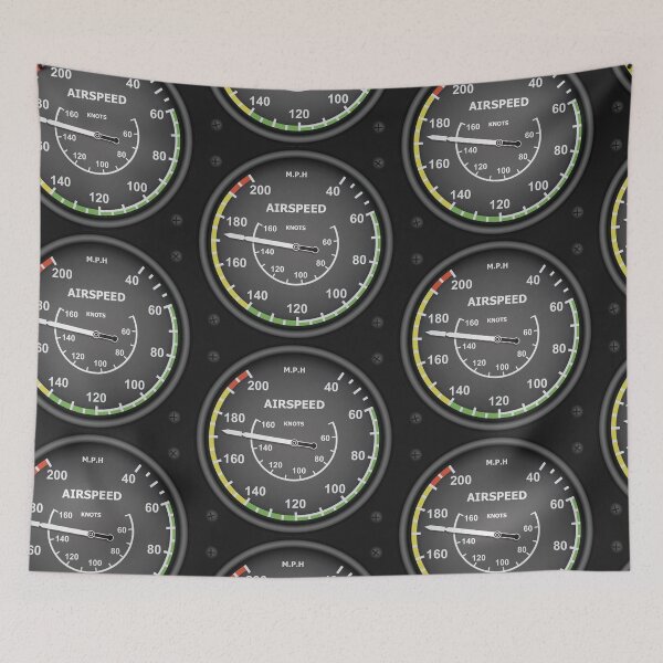 Item preview, Airspeed Indicator Flight Instruments AI  designed and sold by parakeet.