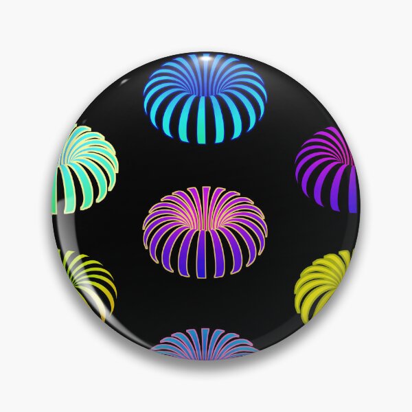 Item preview, Tropical optical illusion sticker magnet mix value pack flower rainbow colorful designed and sold by IMNIUM.