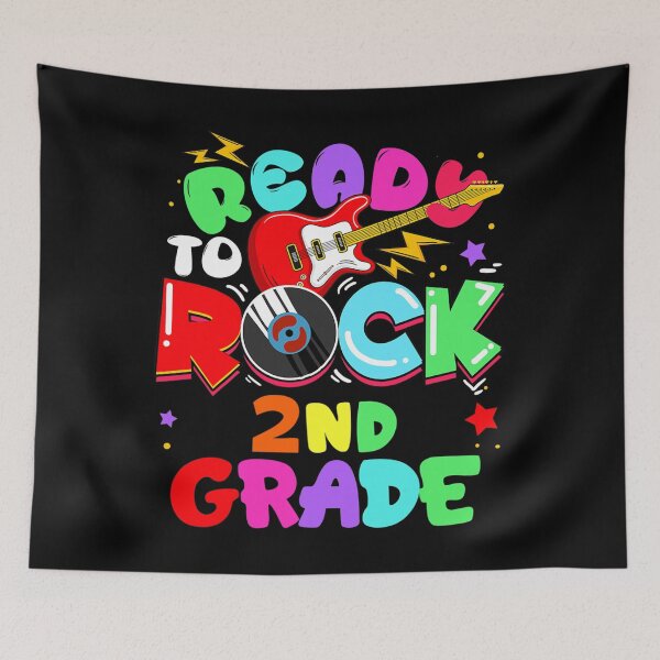 Item preview, Kids Ready To Rock 2nd Grade First Day Of School Boys Girls designed and sold by quietcongresspe.