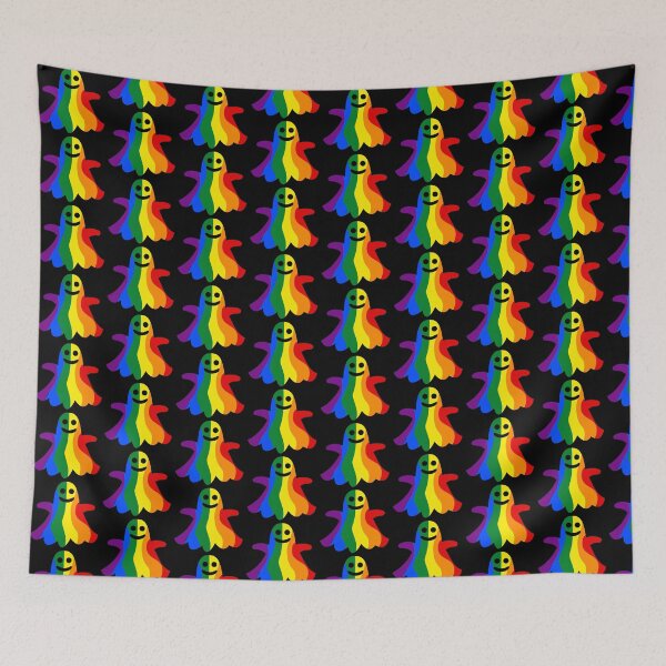 Item preview, LGBTQA, LGBT Ghost halloween rainbow designed and sold by GCPsycheArt.