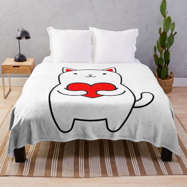 Item preview, Cute Cat Love holding heart designed and sold by Rorulent.
