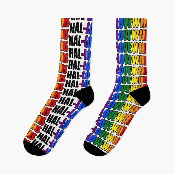 Item preview, HAL-LOVEWINS, LGBTQA+ rainbow text designed and sold by GCPsycheArt.