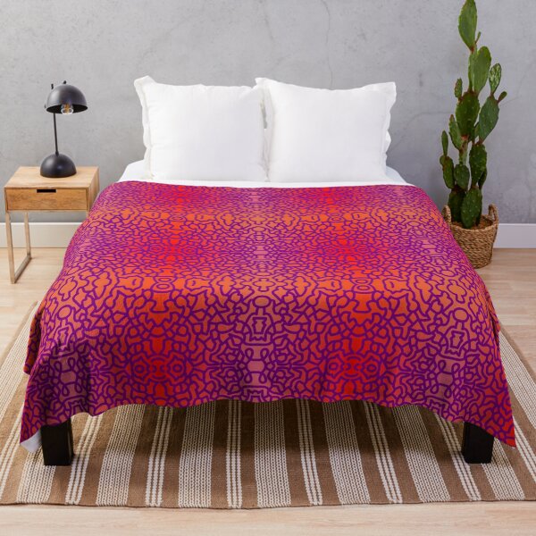 Item preview, Iguana Lines Magenta Lines on Orange Fade Repeat 5748 designed and sold by Art in My Loft.