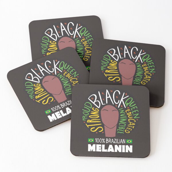 Item preview, Afro Brazilian Black Girl Strong Quote designed and sold by MrEddie10.