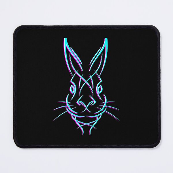Item preview, Rabbit Pinstripe Bunny Hare Optical Illusion designed and sold by Amazing Designs.